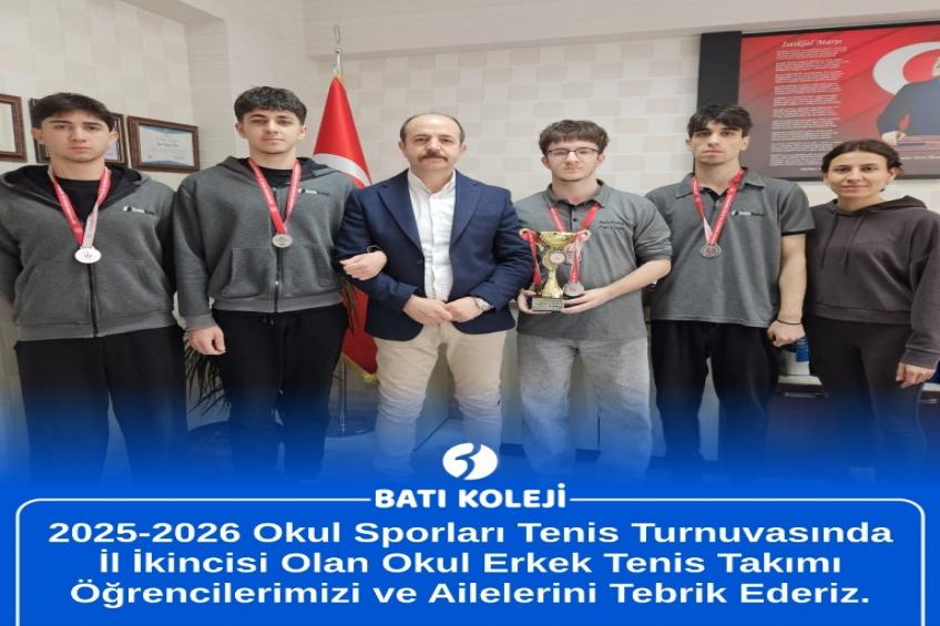 TENİS TURNUVASI DERECEMİZ (OKUL ERKEK TAKIMIMIZ)